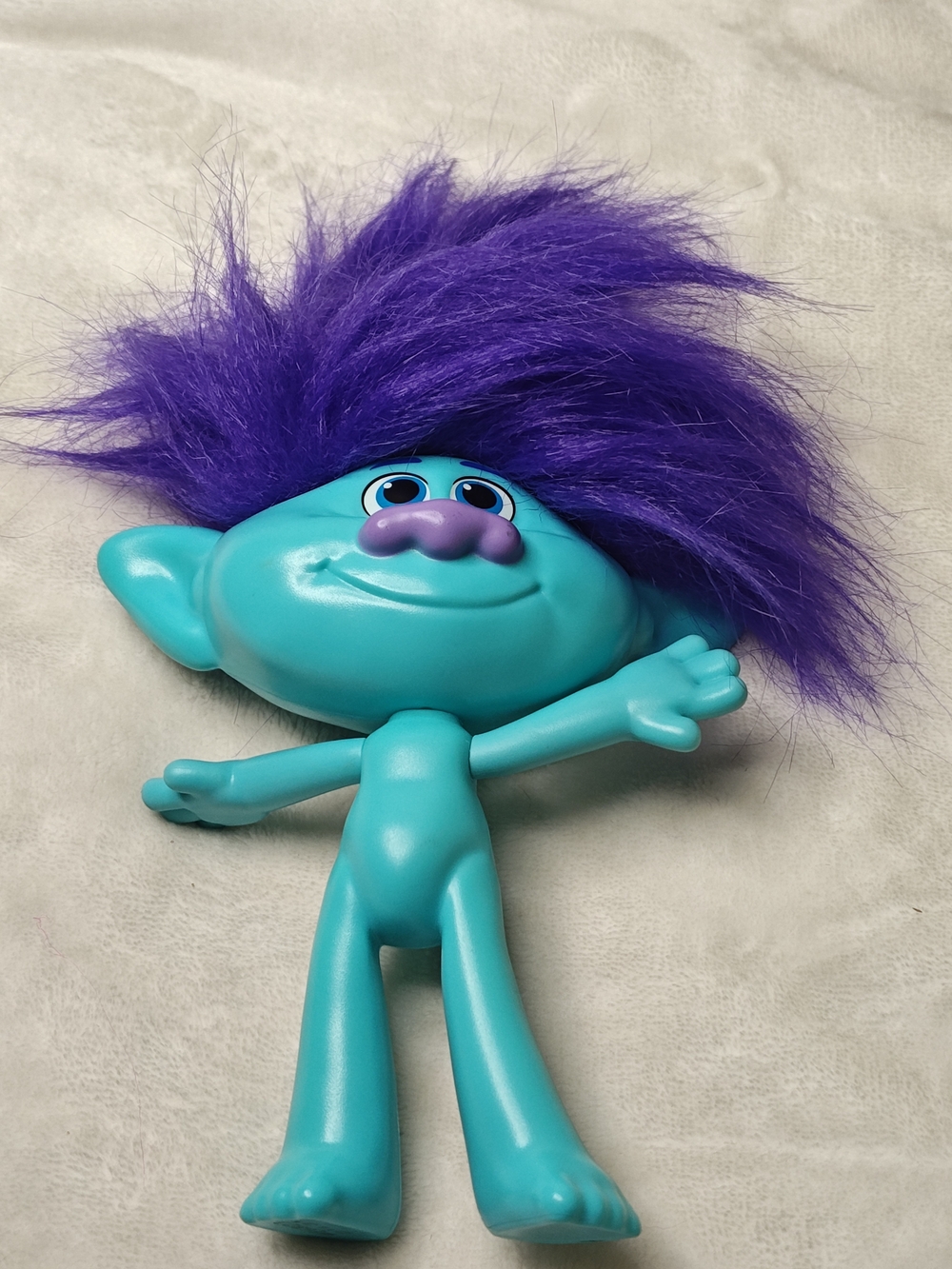2019 Hasbro The Trolls Movie Branch Boy Troll Poseable Figure 12 Inch Nude